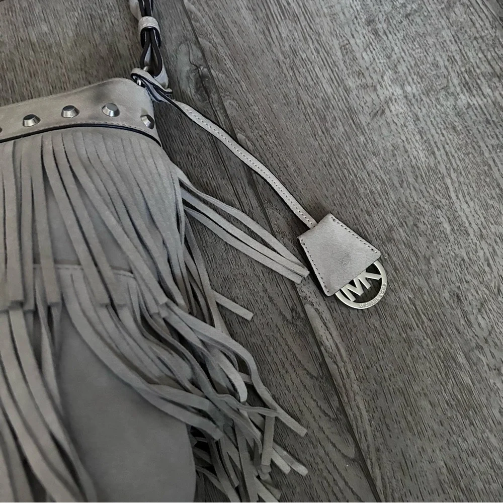 Michael Kors Billy Fringe Suede Crossbody Purse